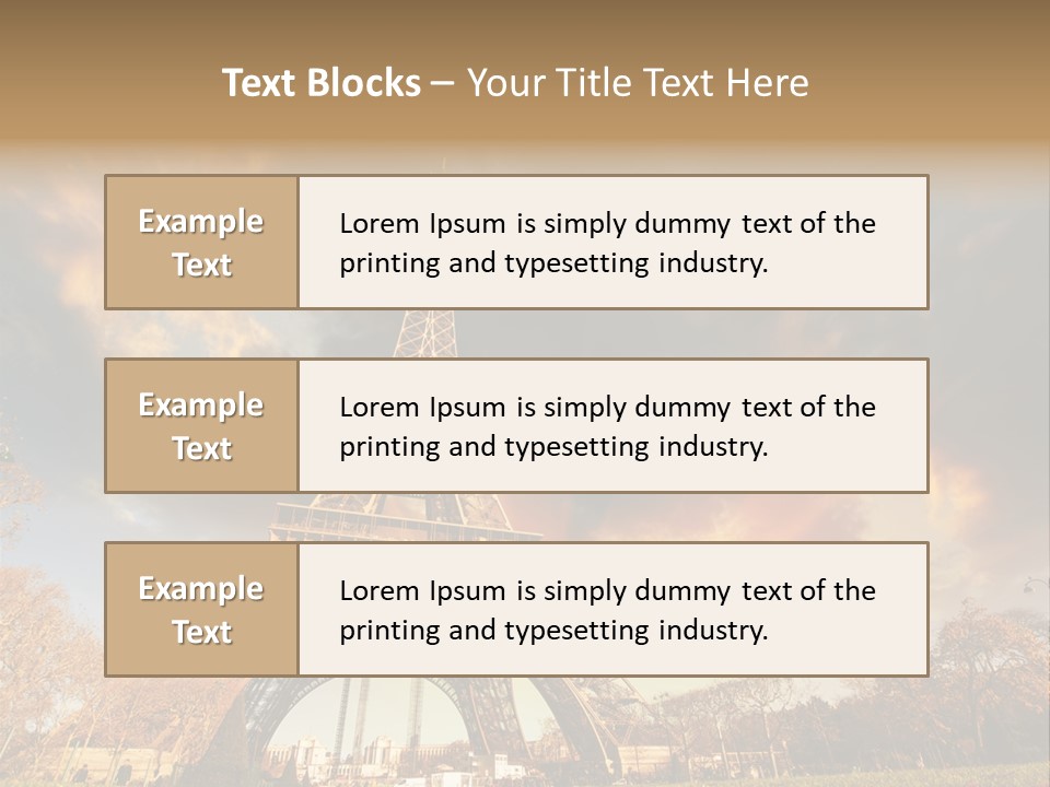 Grass Tower Wonder PowerPoint Template