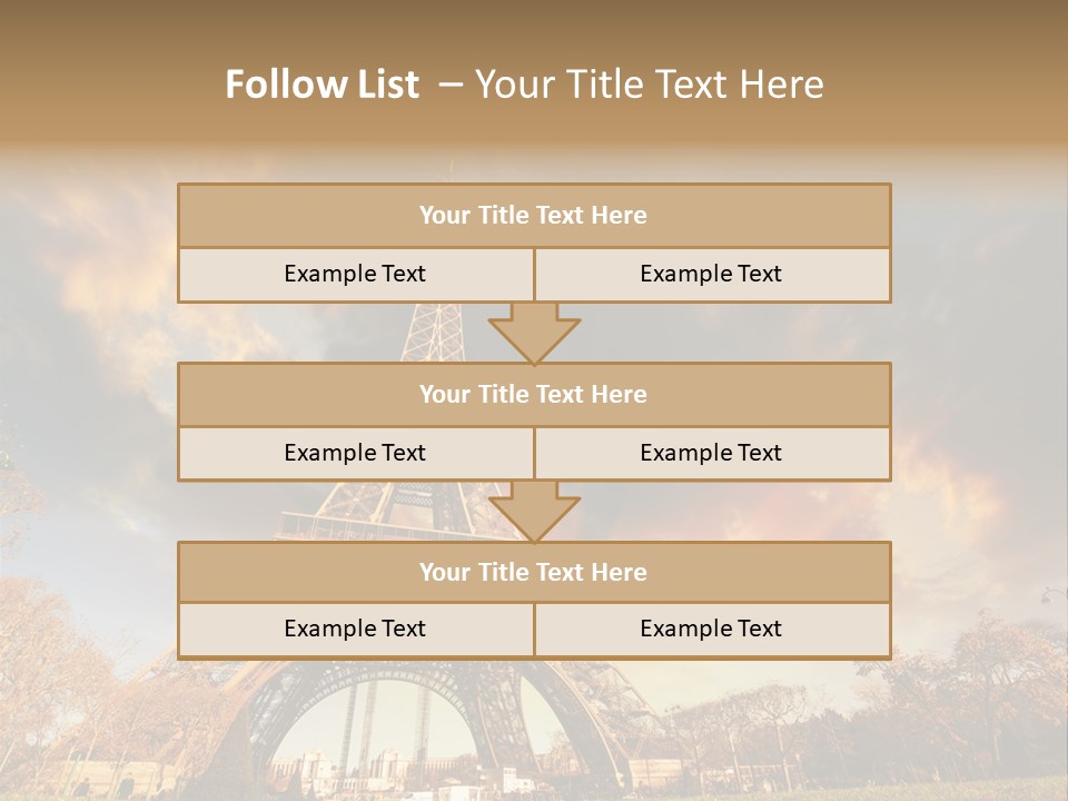 Grass Tower Wonder PowerPoint Template