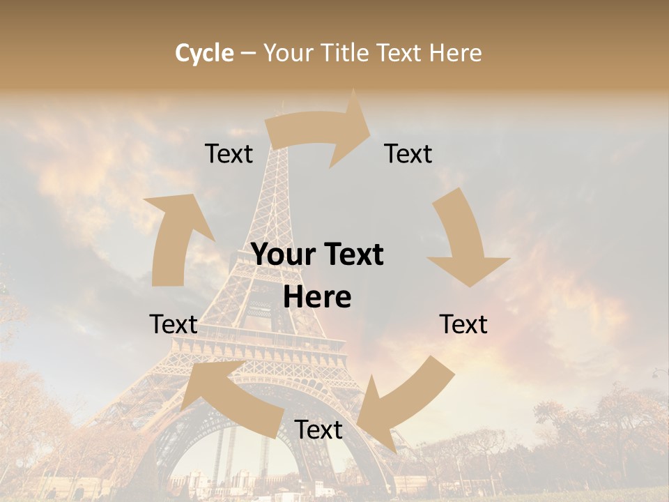Grass Tower Wonder PowerPoint Template
