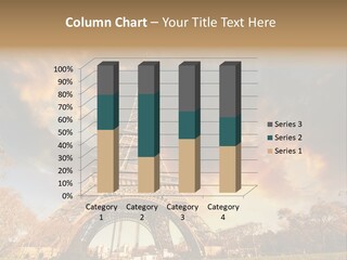 Grass Tower Wonder PowerPoint Template