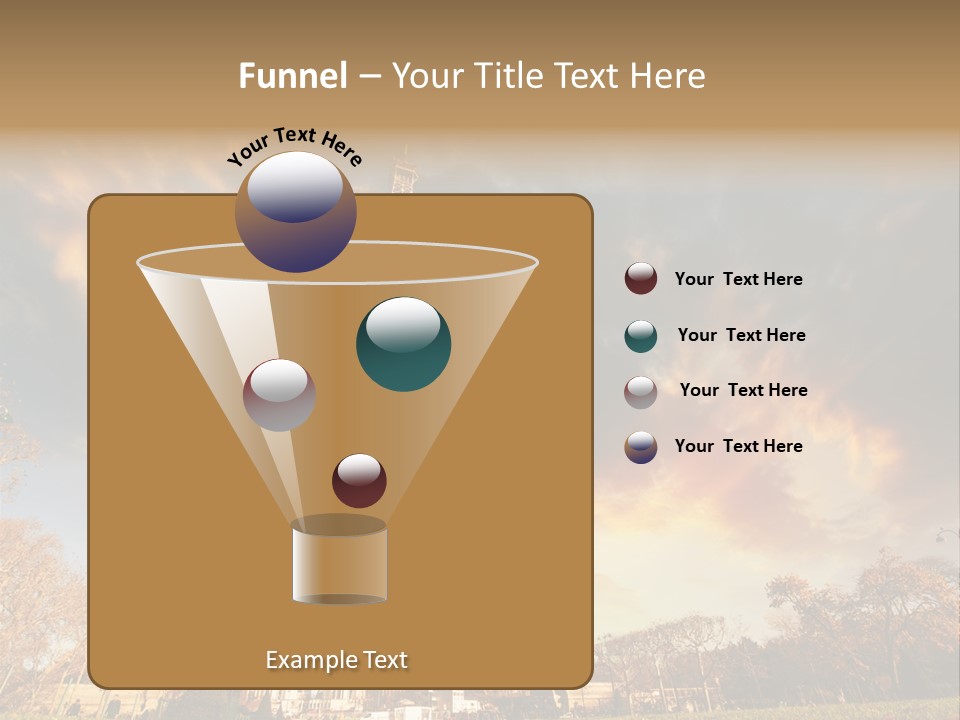 Grass Tower Wonder PowerPoint Template