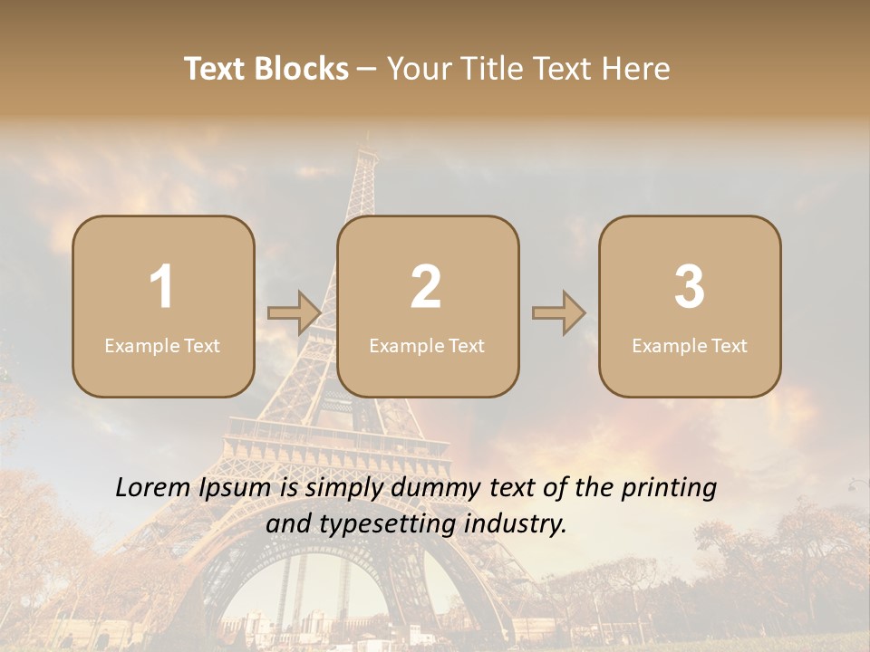 Grass Tower Wonder PowerPoint Template