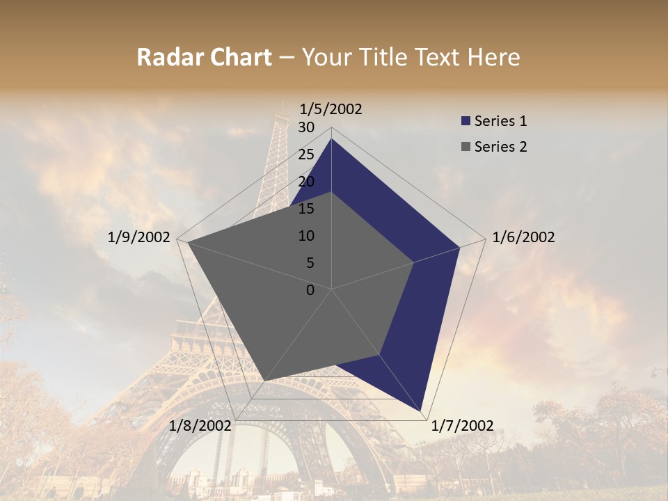 Grass Tower Wonder PowerPoint Template