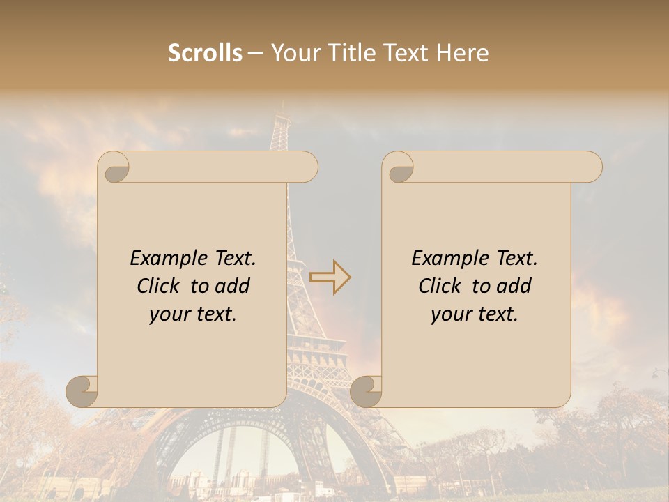 Grass Tower Wonder PowerPoint Template
