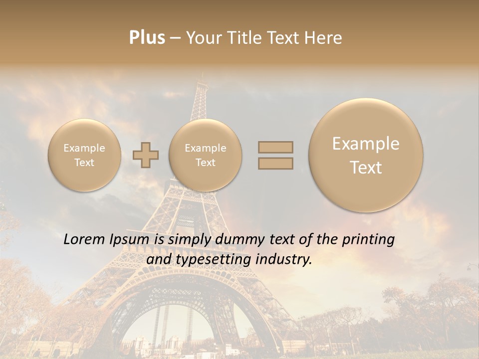 Grass Tower Wonder PowerPoint Template