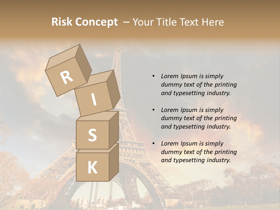 Grass Tower Wonder PowerPoint Template