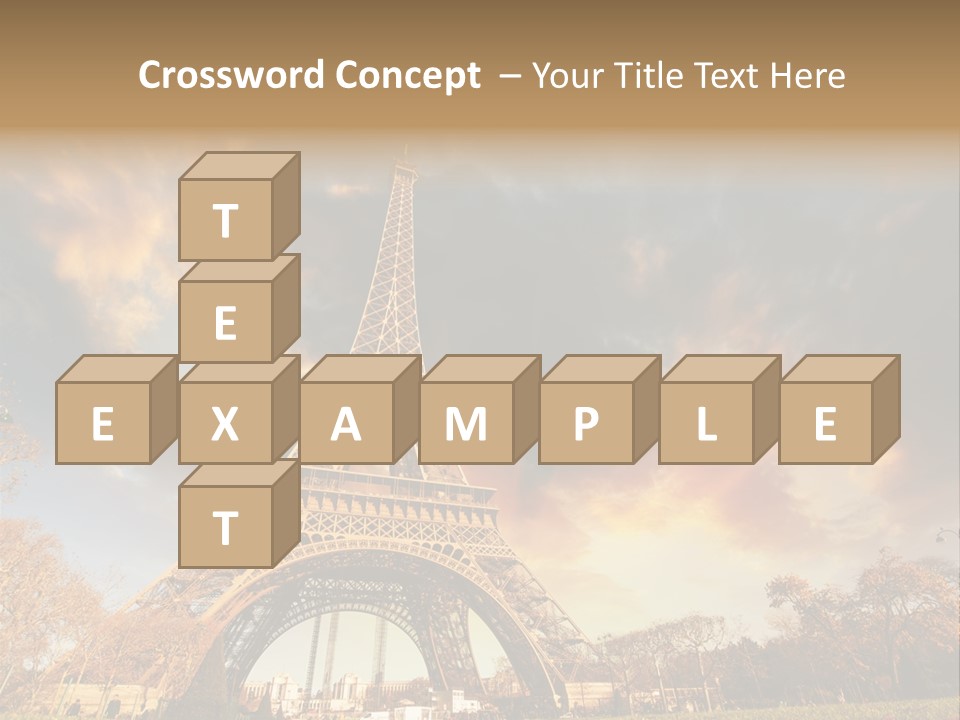 Grass Tower Wonder PowerPoint Template