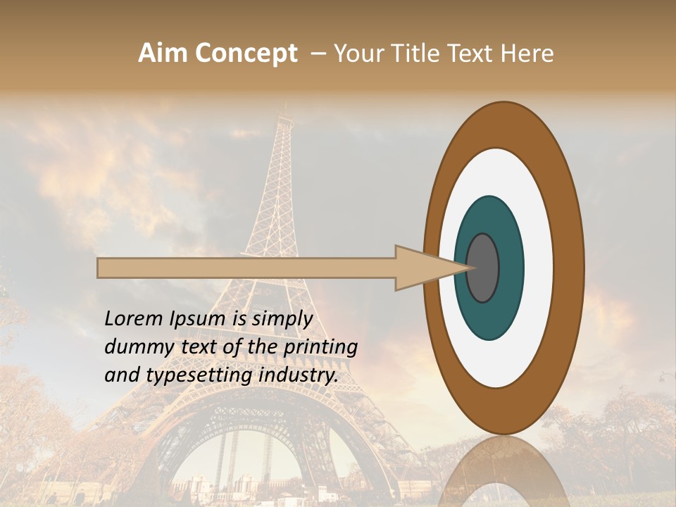 Grass Tower Wonder PowerPoint Template