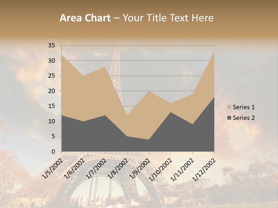 Grass Tower Wonder PowerPoint Template