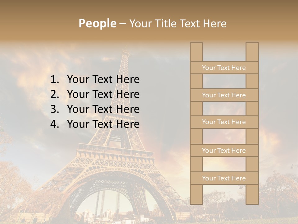 Grass Tower Wonder PowerPoint Template
