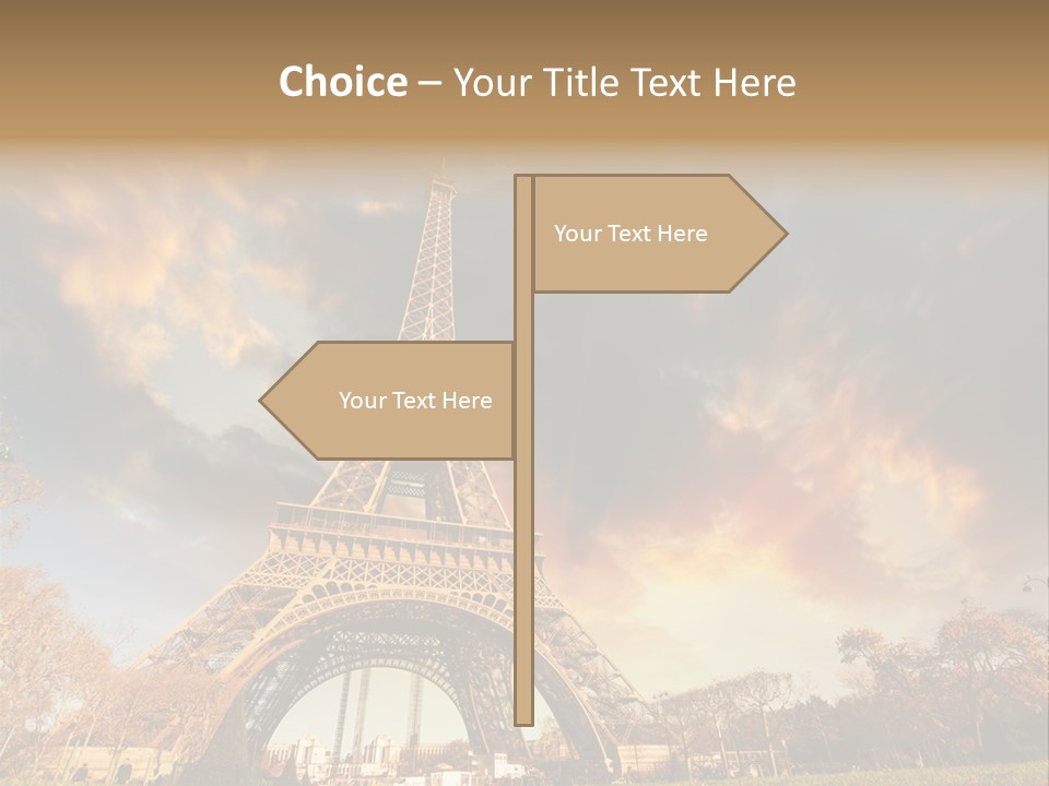 Grass Tower Wonder PowerPoint Template