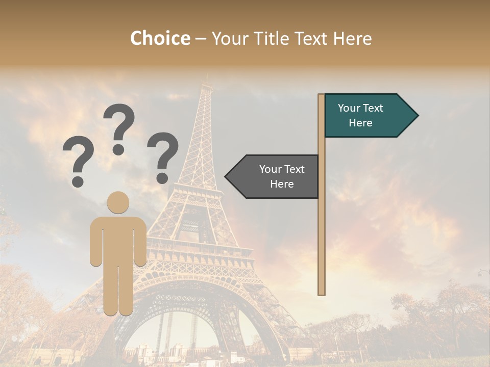 Grass Tower Wonder PowerPoint Template