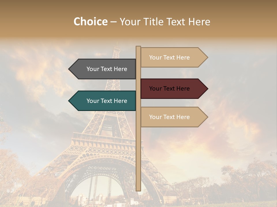 Grass Tower Wonder PowerPoint Template