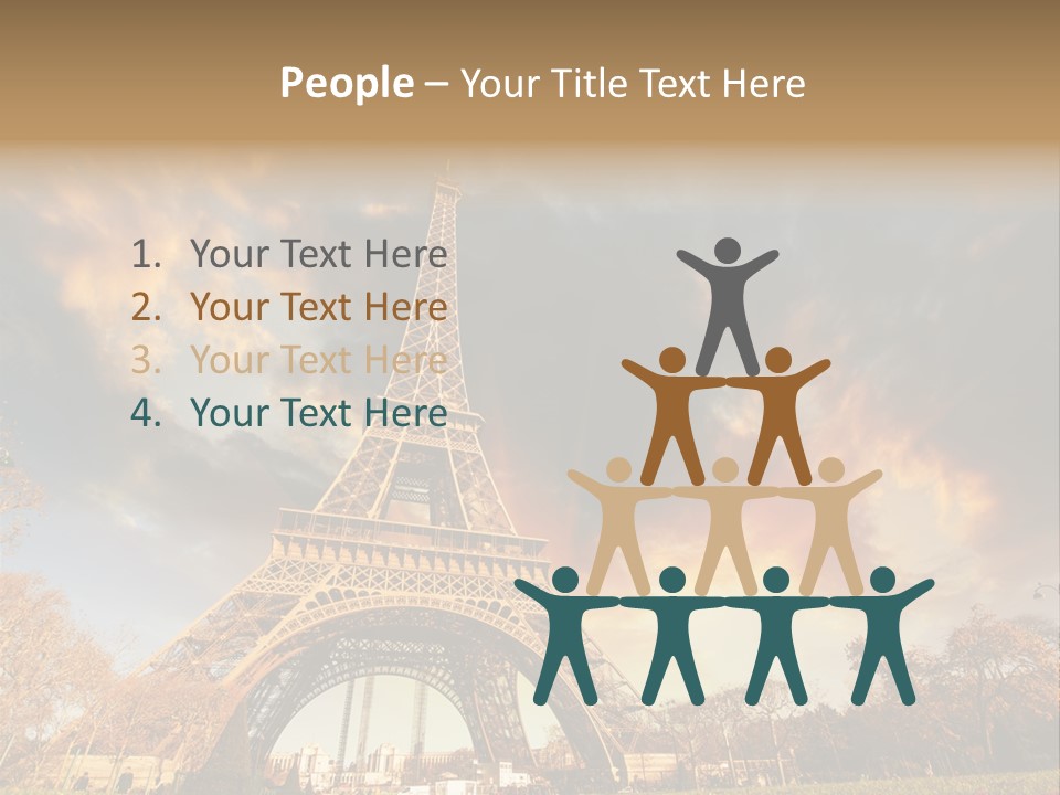 Grass Tower Wonder PowerPoint Template