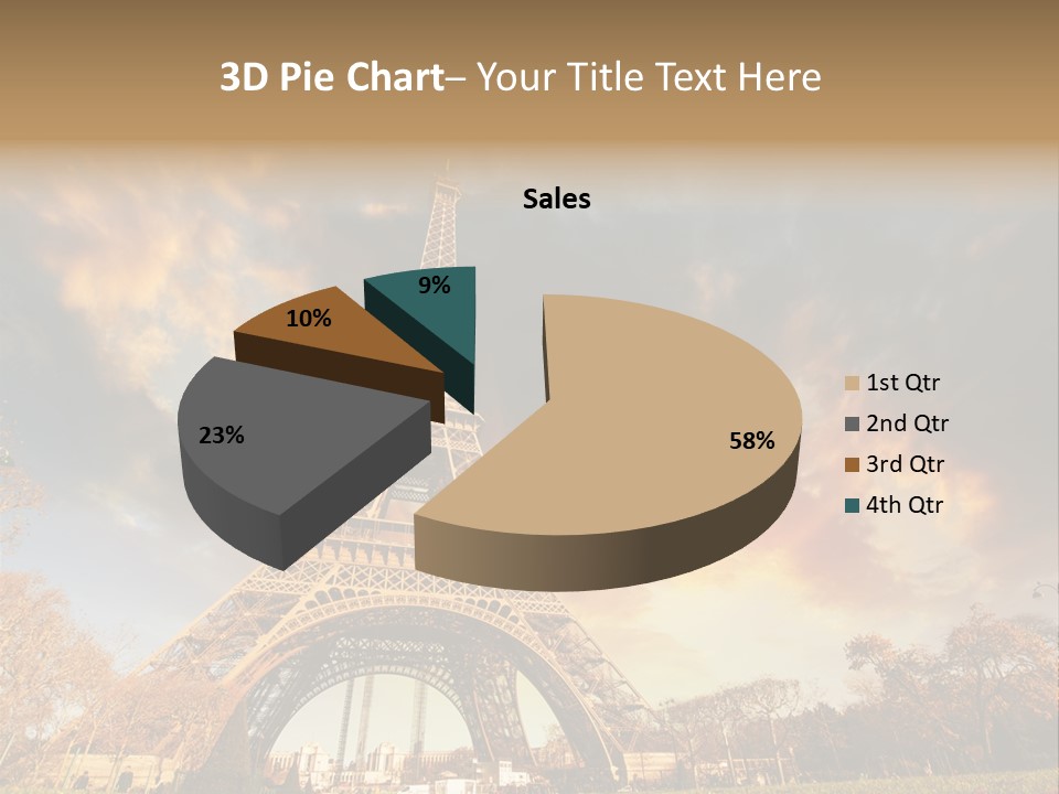Grass Tower Wonder PowerPoint Template