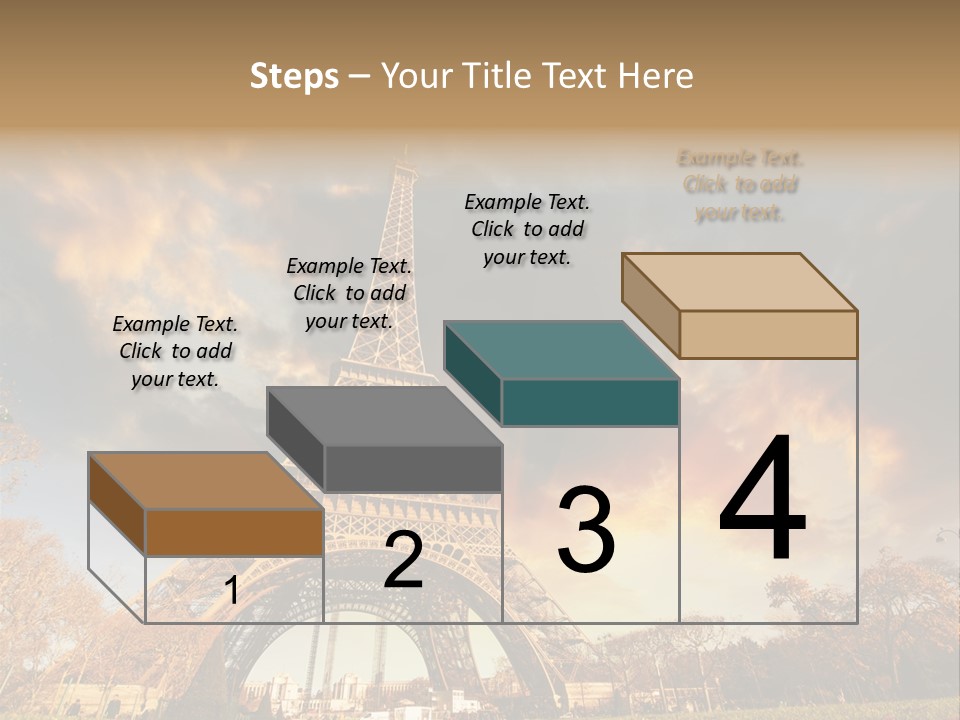 Grass Tower Wonder PowerPoint Template