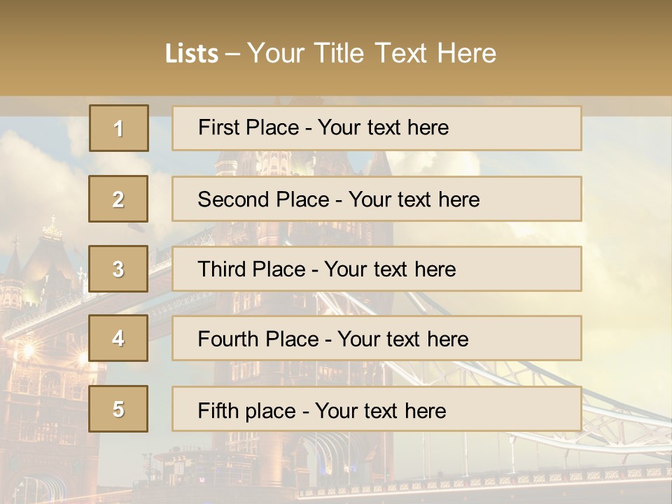 Europe Sunrise Cityscape PowerPoint Template