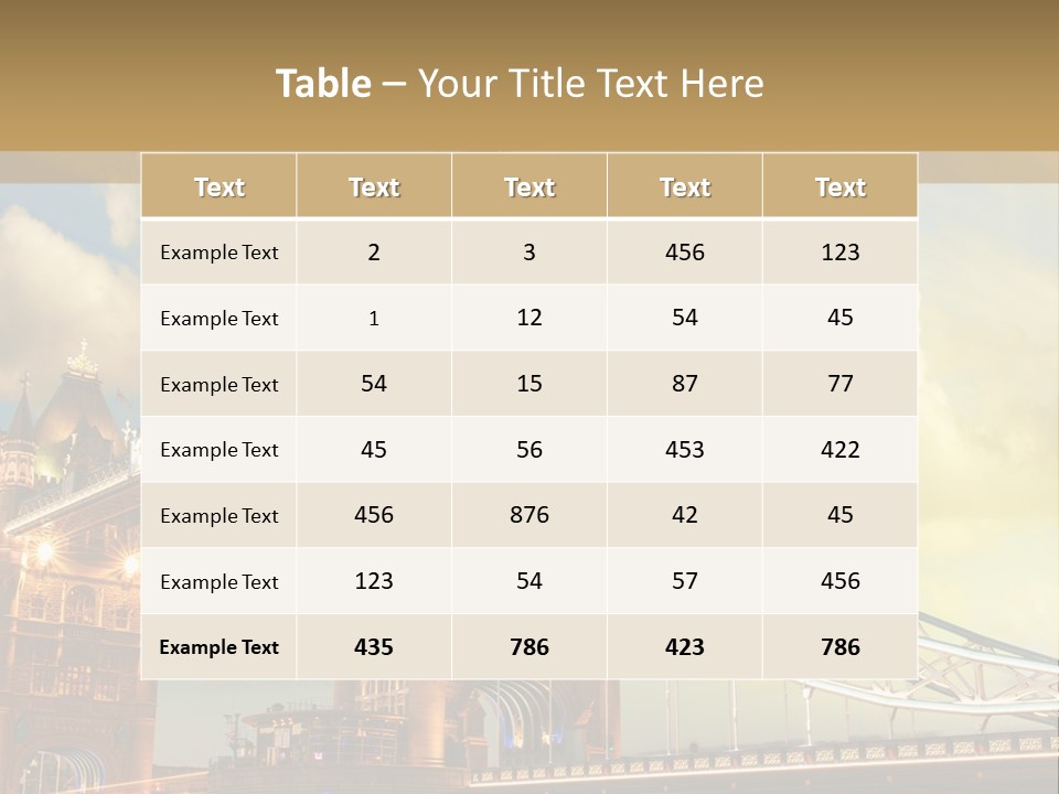 Europe Sunrise Cityscape PowerPoint Template