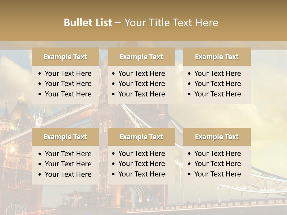 Europe Sunrise Cityscape PowerPoint Template