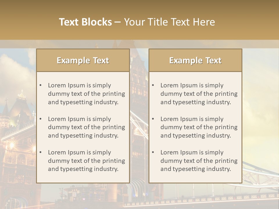 Europe Sunrise Cityscape PowerPoint Template