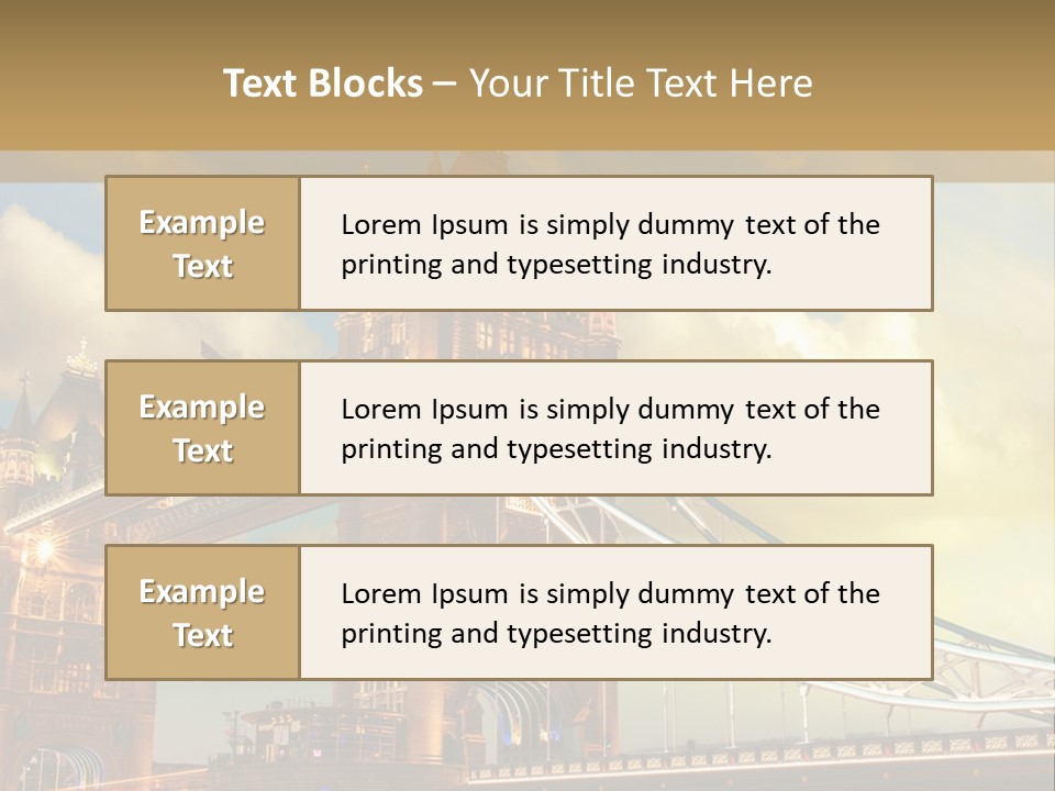 Europe Sunrise Cityscape PowerPoint Template