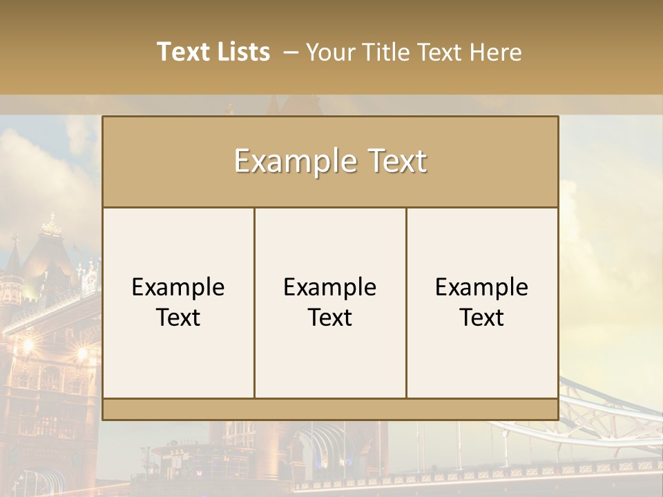 Europe Sunrise Cityscape PowerPoint Template