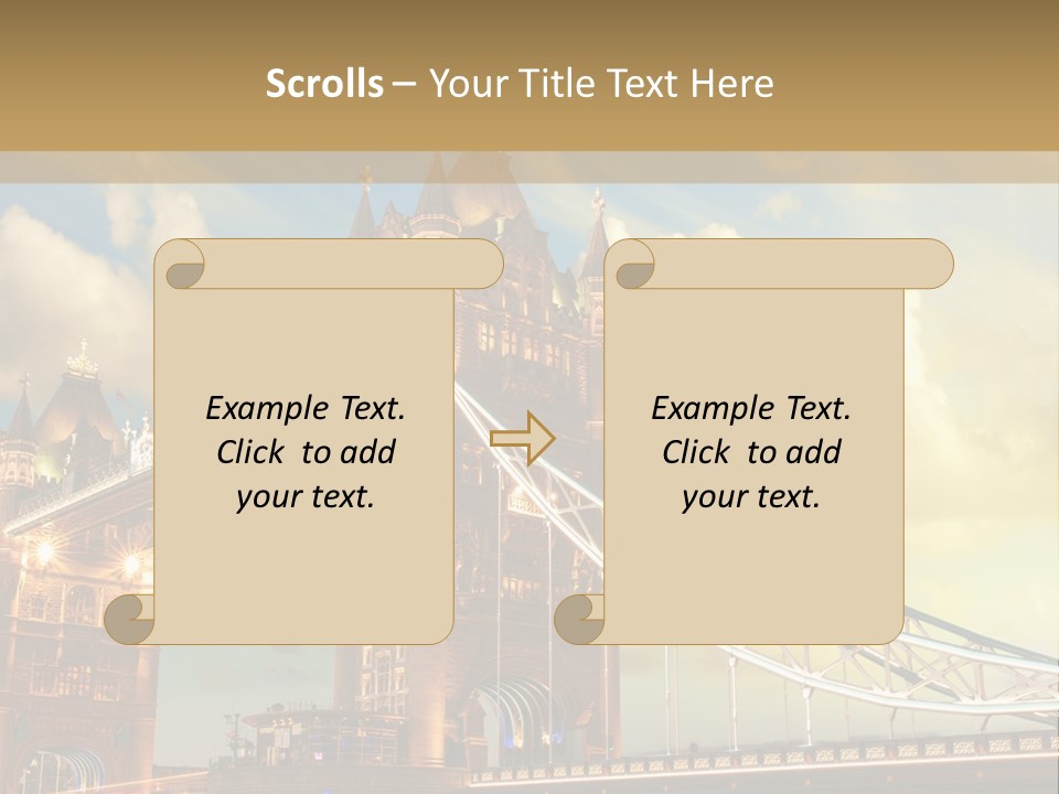 Europe Sunrise Cityscape PowerPoint Template
