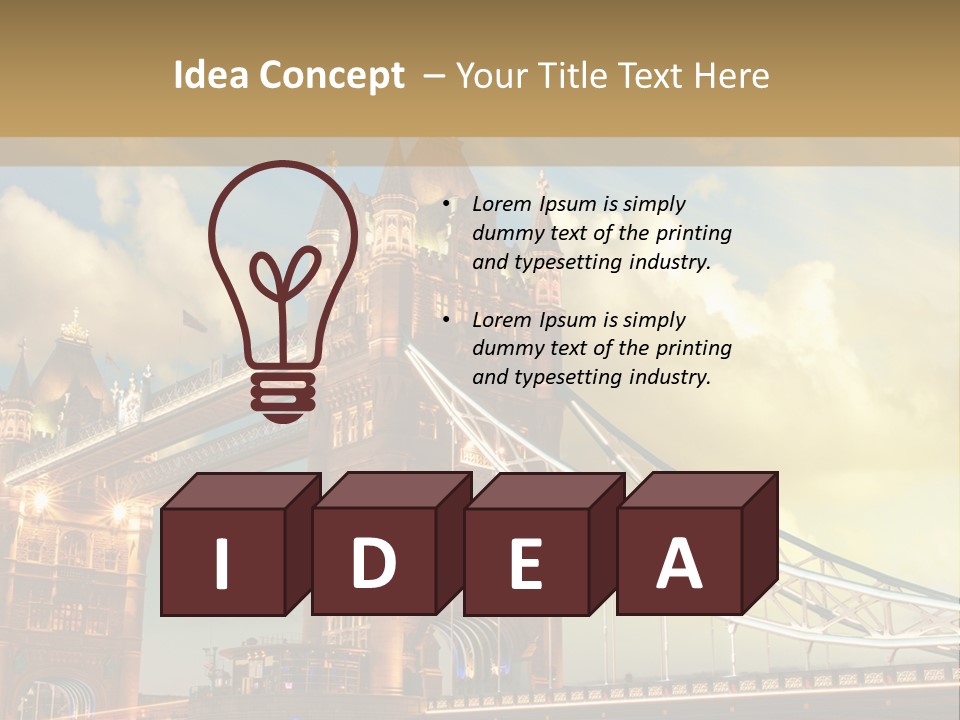 Europe Sunrise Cityscape PowerPoint Template