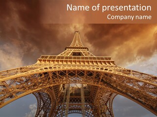 Iron Monument City PowerPoint Template