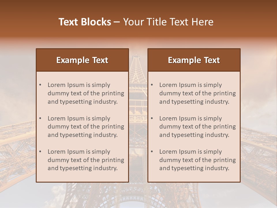 Iron Monument City PowerPoint Template