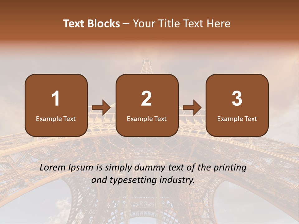 Iron Monument City PowerPoint Template