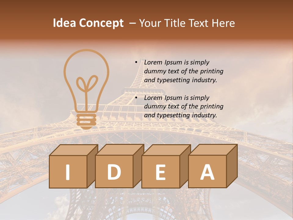 Iron Monument City PowerPoint Template