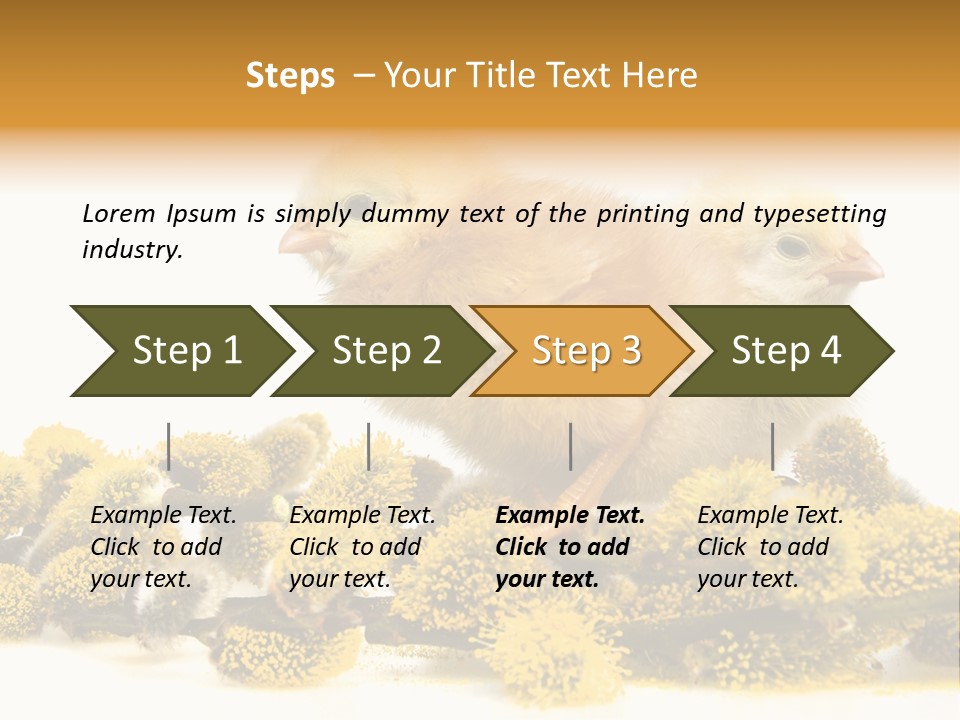 Background Chicken Orange PowerPoint Template