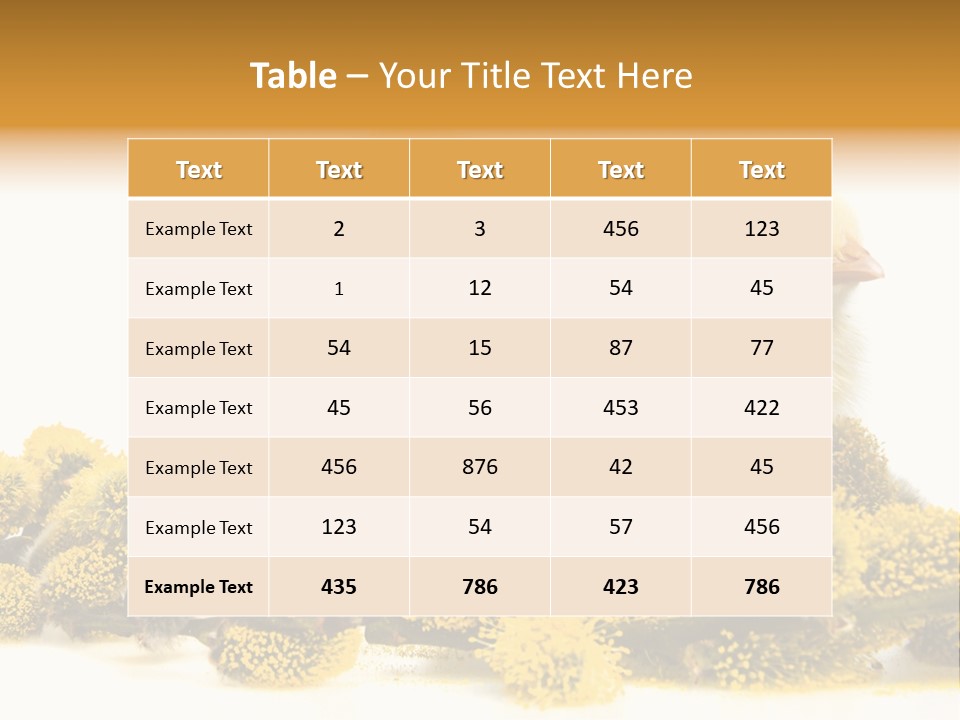 Background Chicken Orange PowerPoint Template