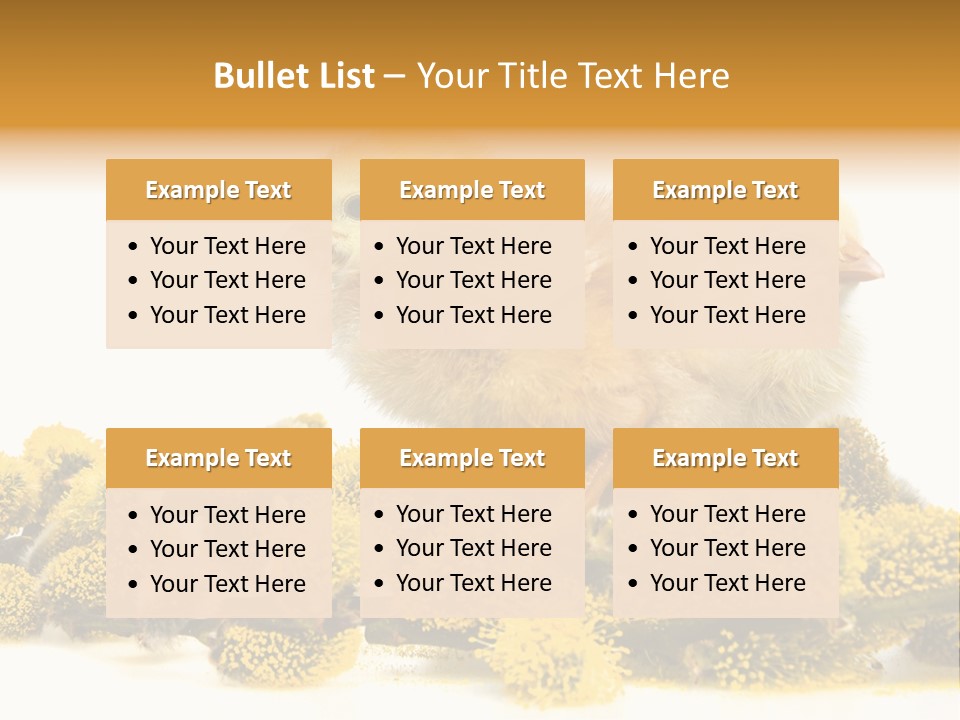 Background Chicken Orange PowerPoint Template