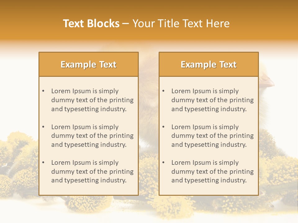 Background Chicken Orange PowerPoint Template