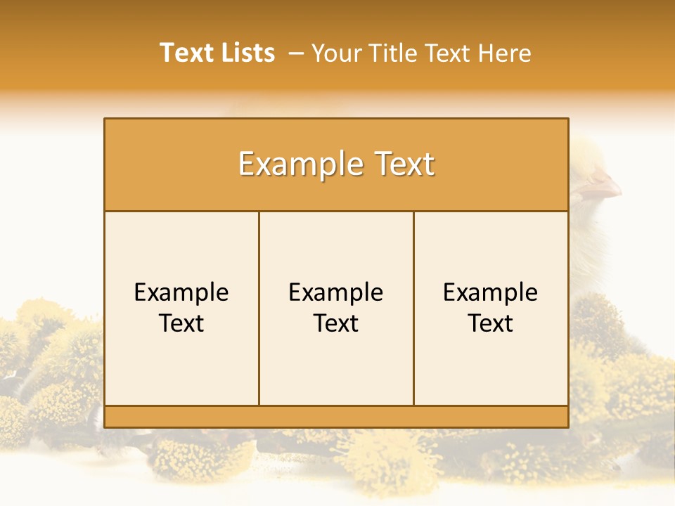 Background Chicken Orange PowerPoint Template