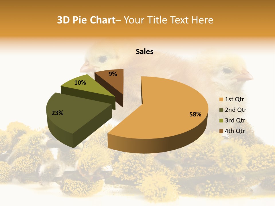 Background Chicken Orange PowerPoint Template