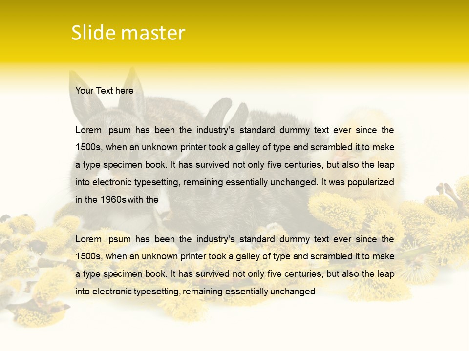 Grow Pollen Fur PowerPoint Template
