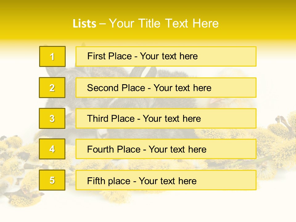 Grow Pollen Fur PowerPoint Template