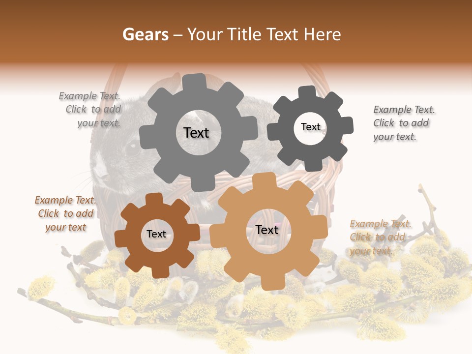 Flowering Springtime Frightened PowerPoint Template