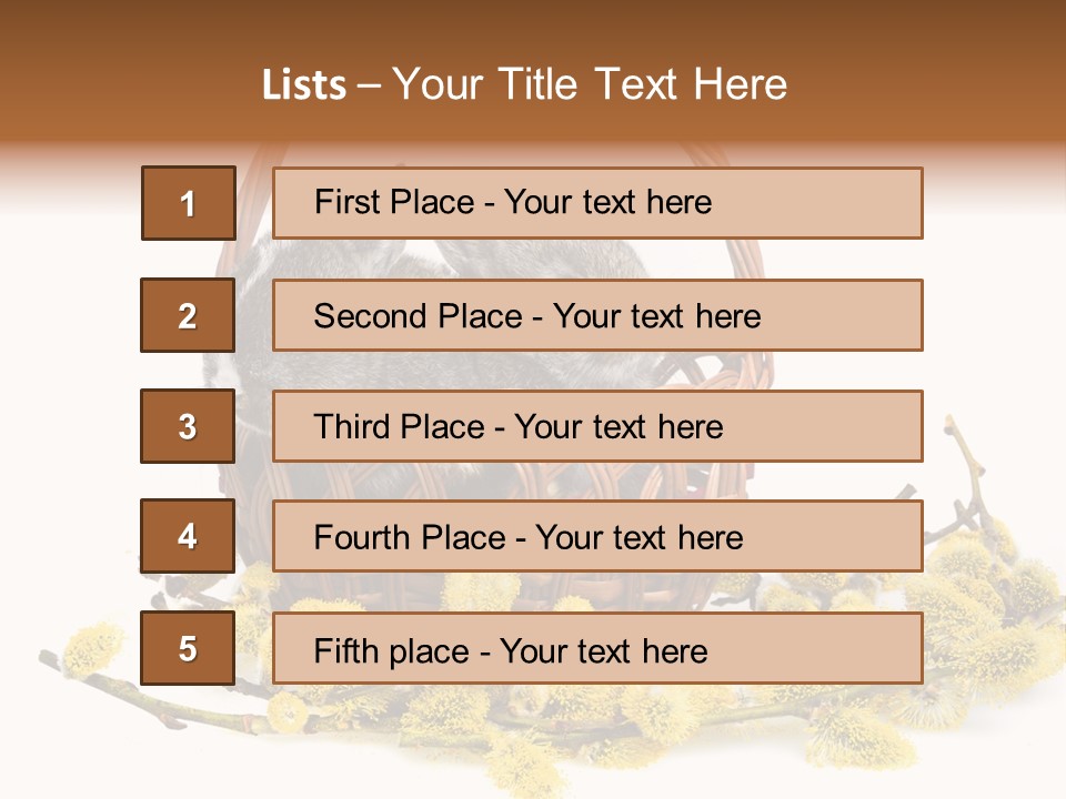 Flowering Springtime Frightened PowerPoint Template