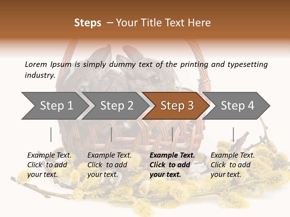Flowering Springtime Frightened PowerPoint Template