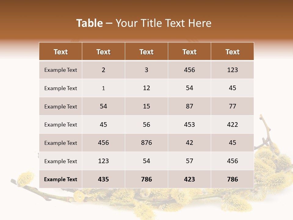 Flowering Springtime Frightened PowerPoint Template