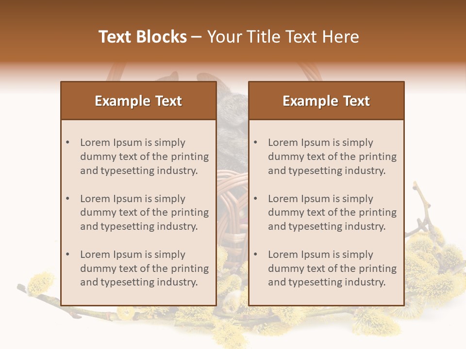 Flowering Springtime Frightened PowerPoint Template