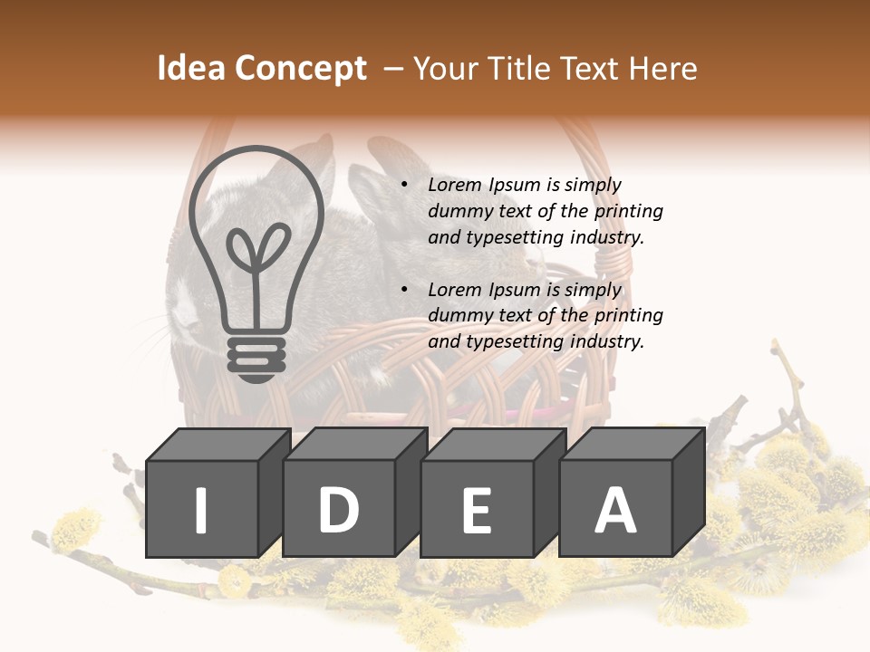 Flowering Springtime Frightened PowerPoint Template