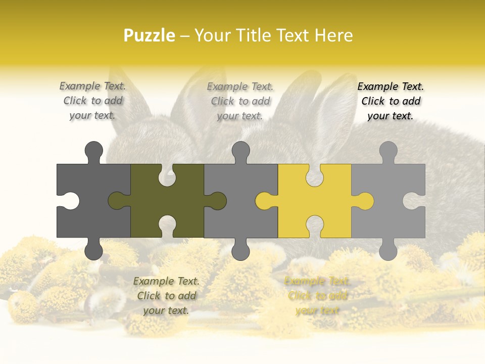 Two Branch Hare PowerPoint Template