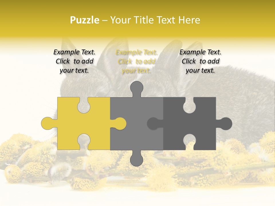 Two Branch Hare PowerPoint Template