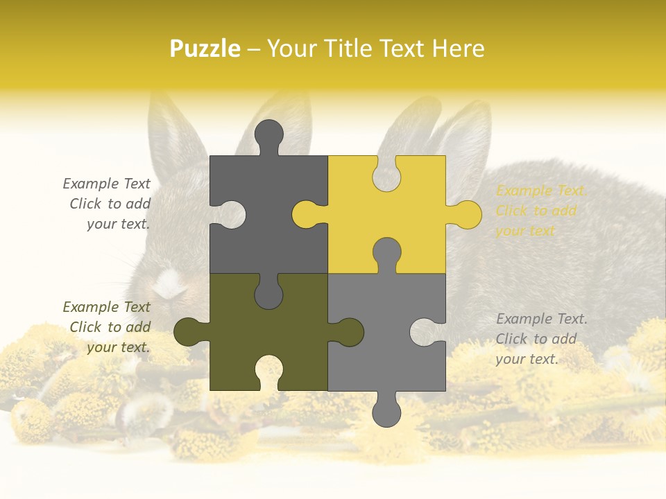 Two Branch Hare PowerPoint Template