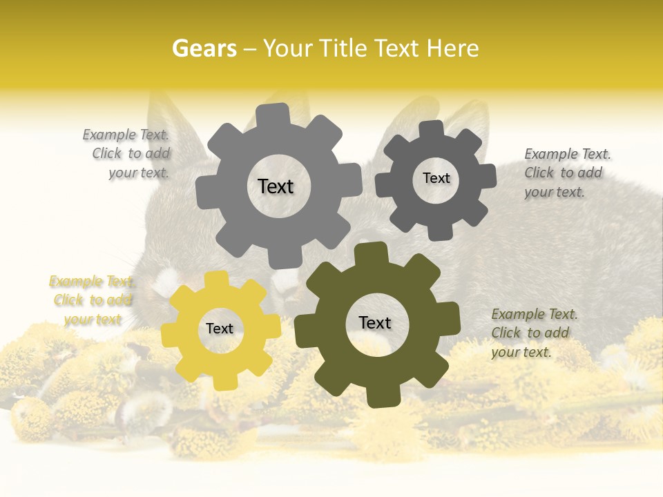 Two Branch Hare PowerPoint Template